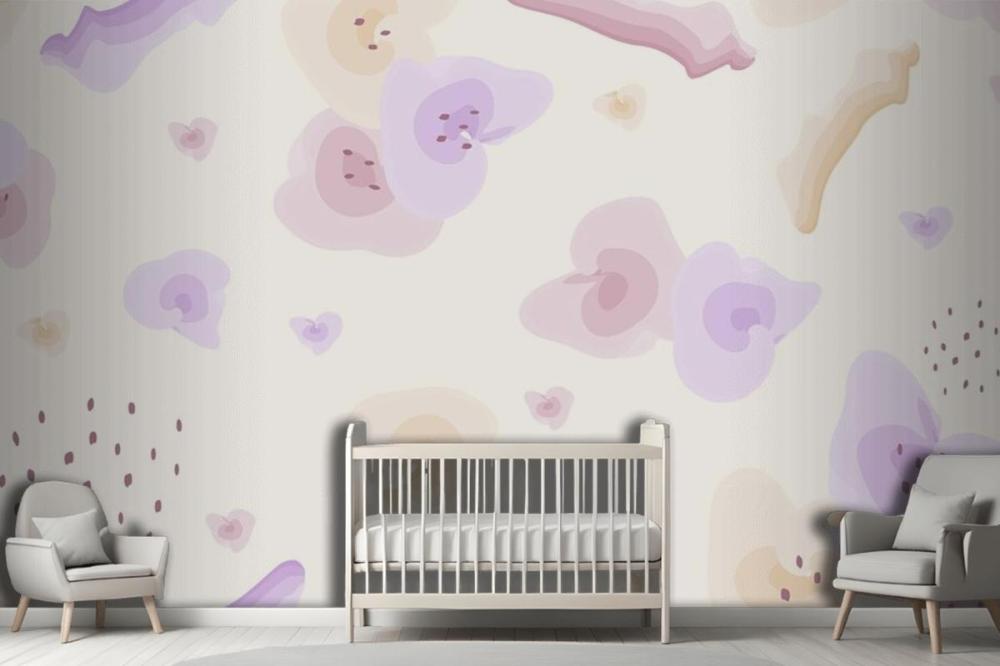 Flower Pastel Watercolor Wallpaper Pattern Wallpaper Mural