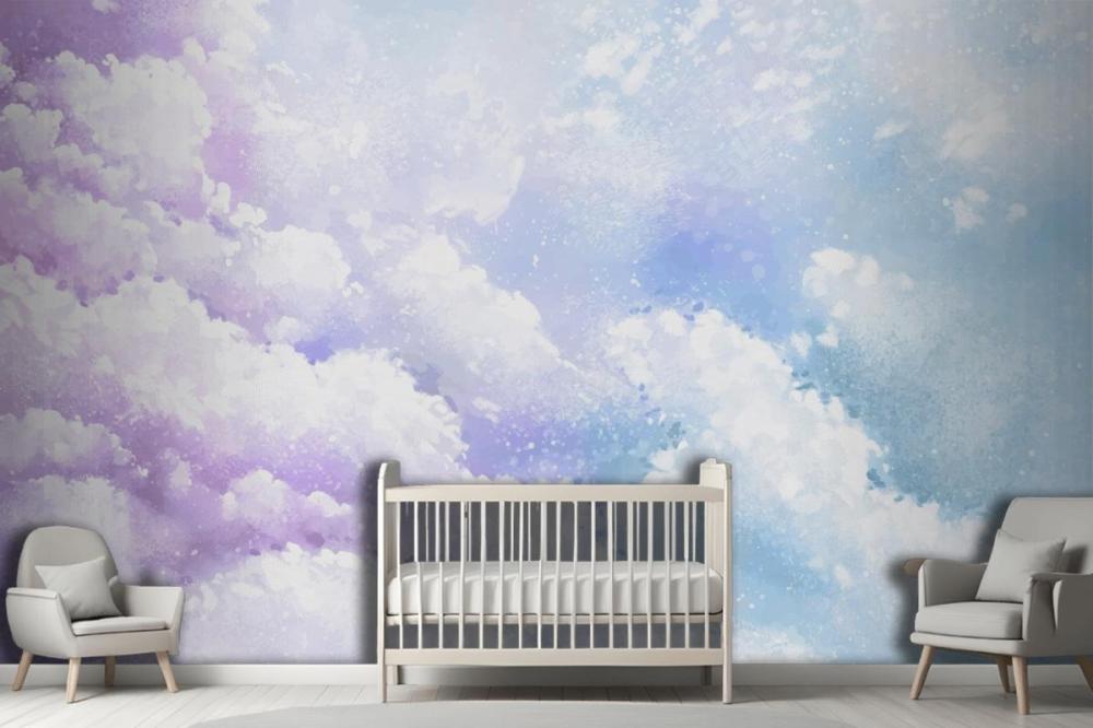 Gradient Pastel Sky Background Kids Wallpaper Mural