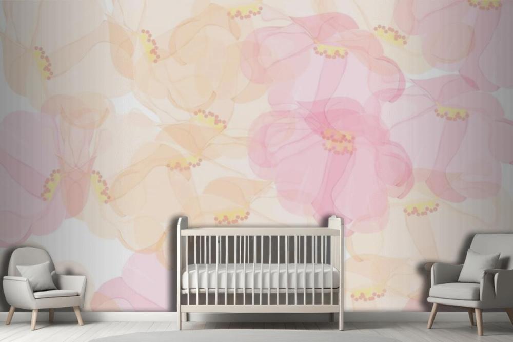 Seamless Pattern Floral Background Design Wallpaper Mural