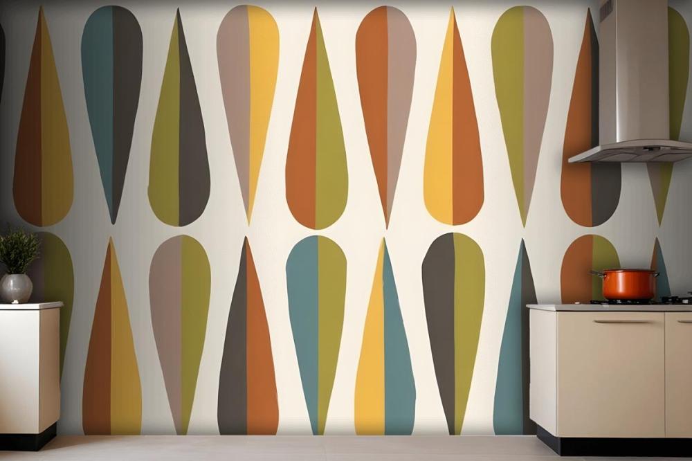 Wegner Colorful Retro Wallpaper Mural