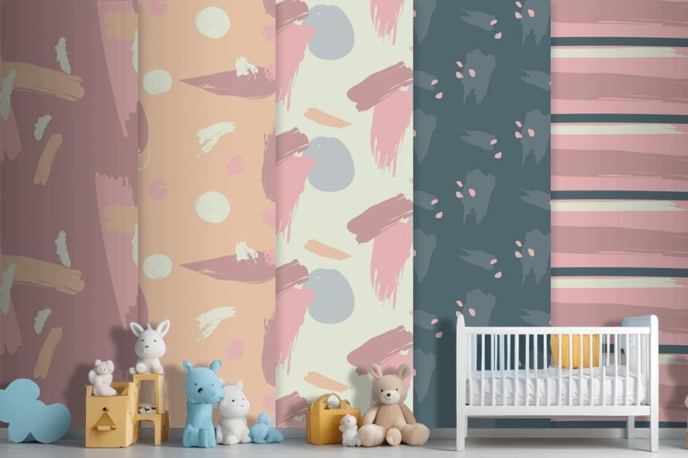 Abstract Pattern Collection Draw Wallpaper Mural