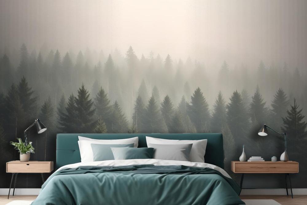 Amidst The Mist Wallpaper Mural