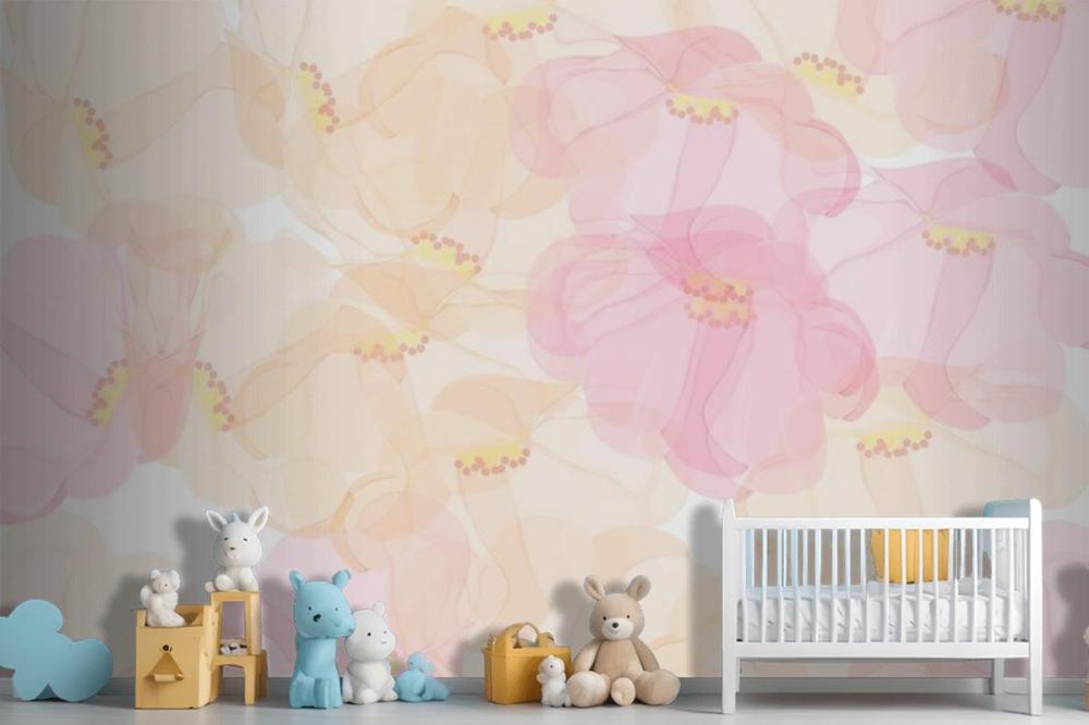 Seamless Pattern Floral Background Design Wallpaper Mural