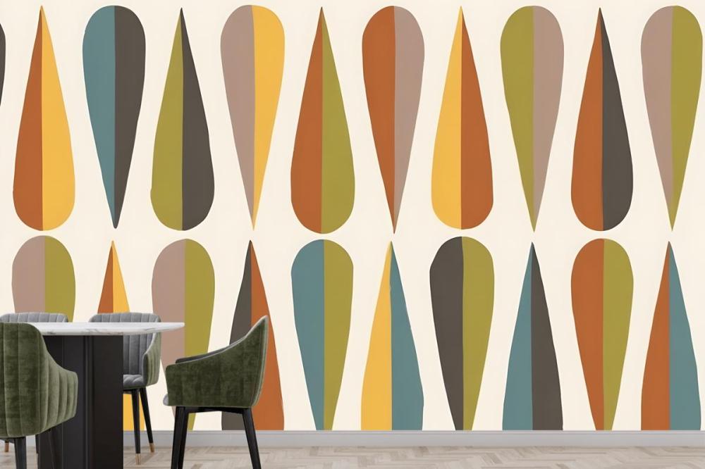 Wegner Colorful Retro Wallpaper Mural