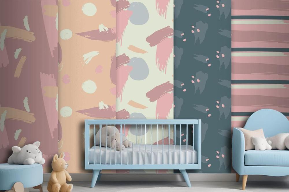 Abstract Pattern Collection Draw Wallpaper Mural