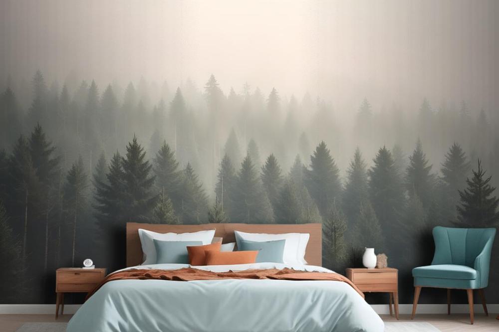 Amidst The Mist Wallpaper Mural