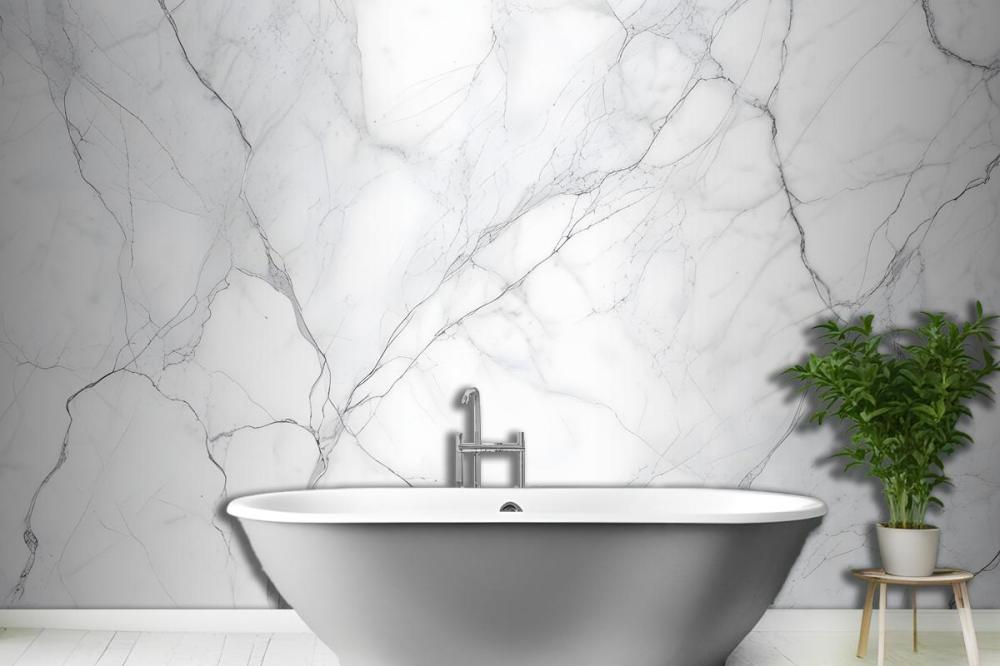 Classic White Marble Wallpaper Mural
