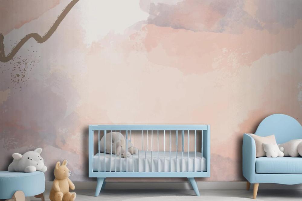 Hand Painted Abstract Background In Watercolor Wallpaper Mural