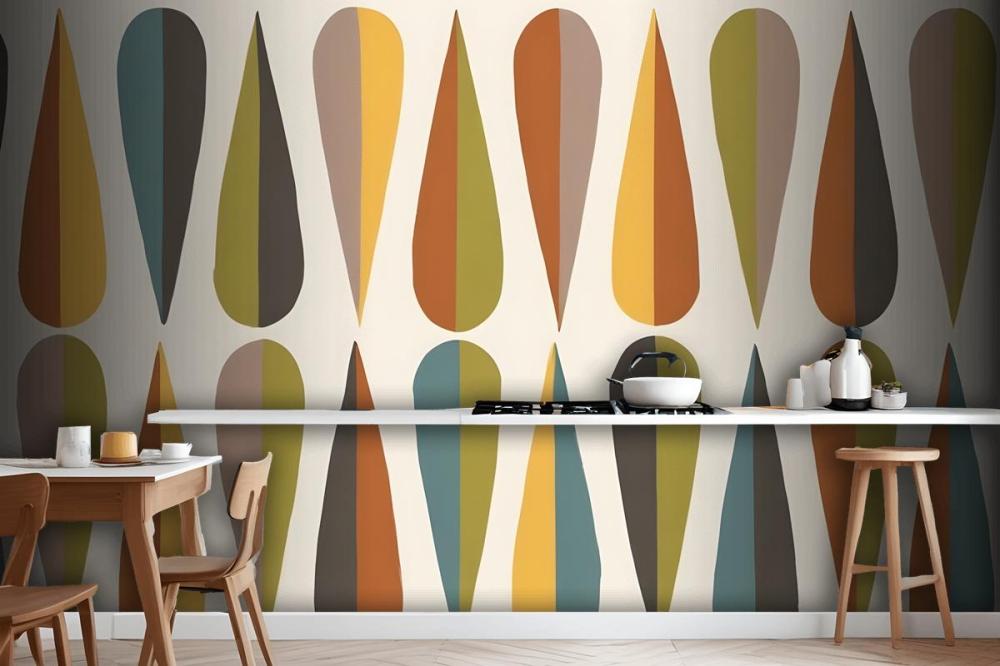 Wegner Colorful Retro Wallpaper Mural