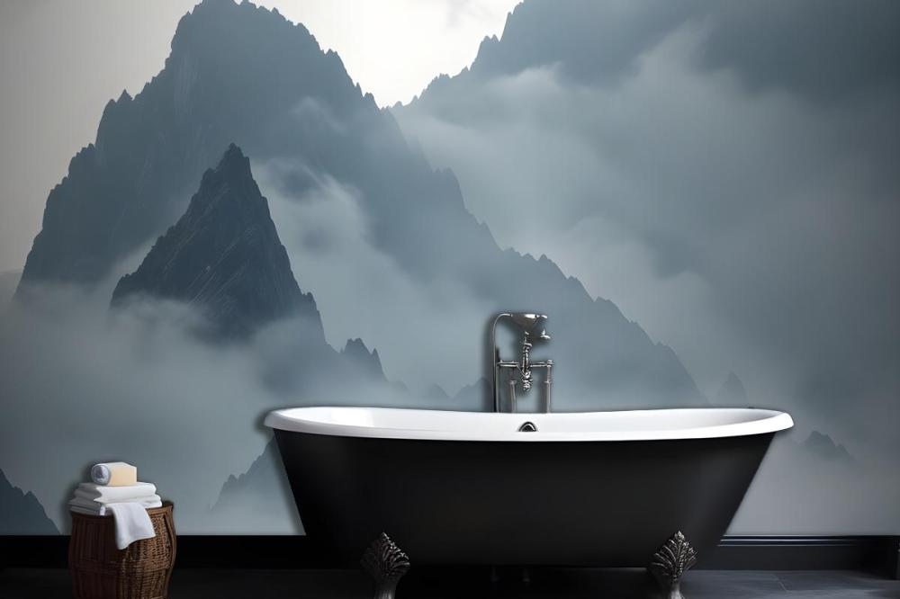 Dana Blue Watercolor Wallpaper Mural
