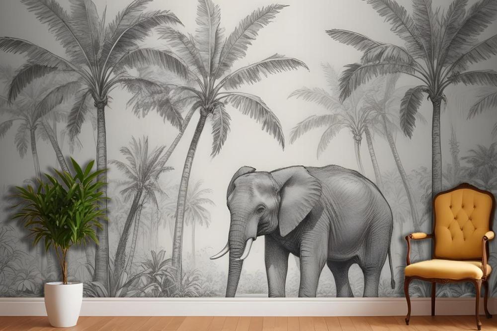 Loxodonta Vintage Explorer Wallpaper Mural