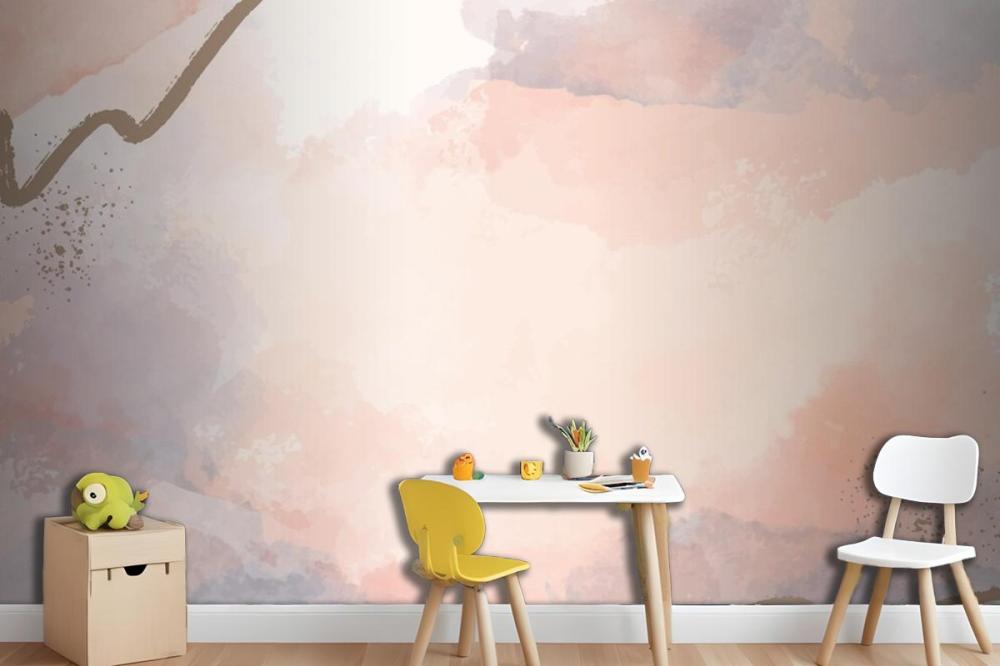 Hand Painted Abstract Background In Watercolor Wallpaper Mural