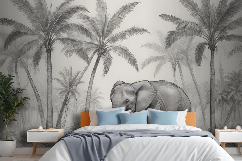 Loxodonta Vintage Explorer Wallpaper Mural