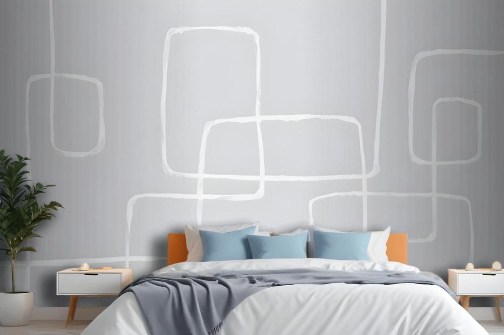 Modern Pastel Abstract Art Wallpaper Mural