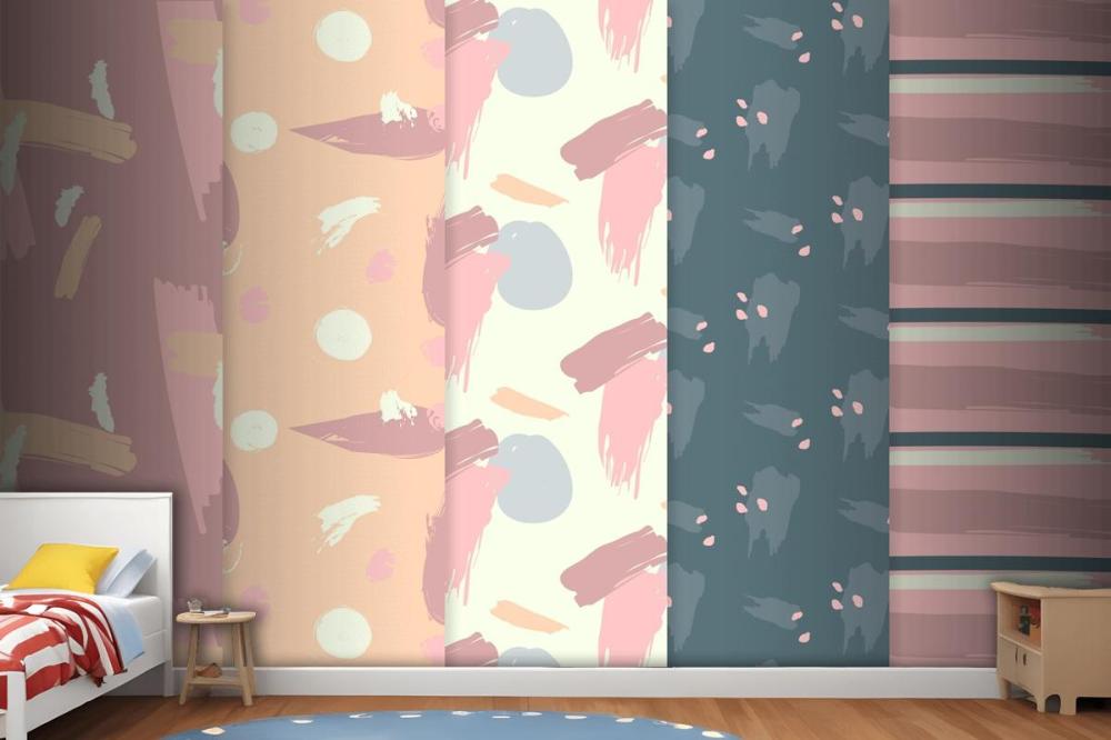 Abstract Pattern Collection Draw Wallpaper Mural