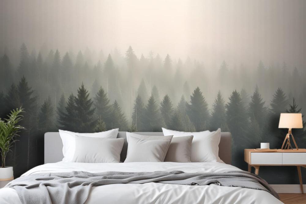 Amidst The Mist Wallpaper Mural
