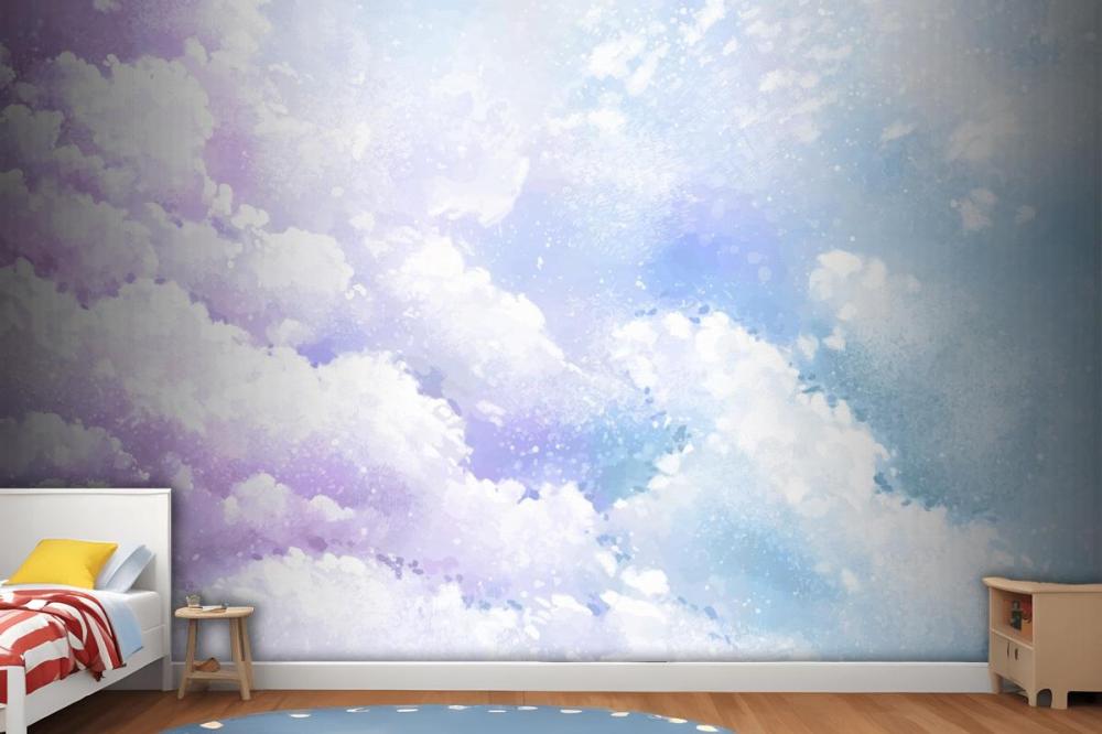 Gradient Pastel Sky Background Kids Wallpaper Mural
