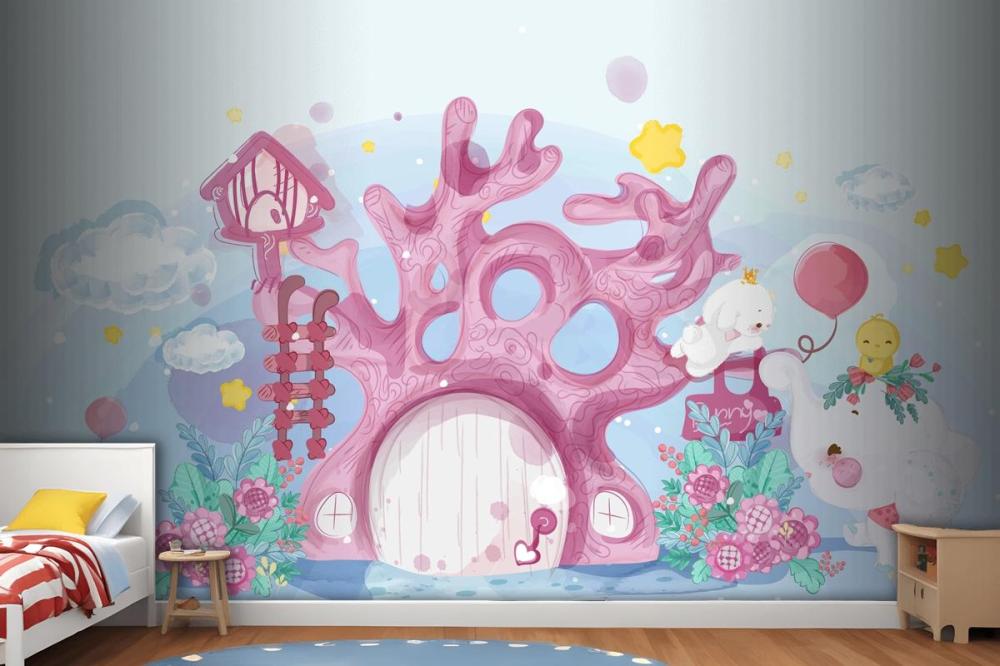 Hand Drawn Parade Doodle Animals Wallpaper Mural