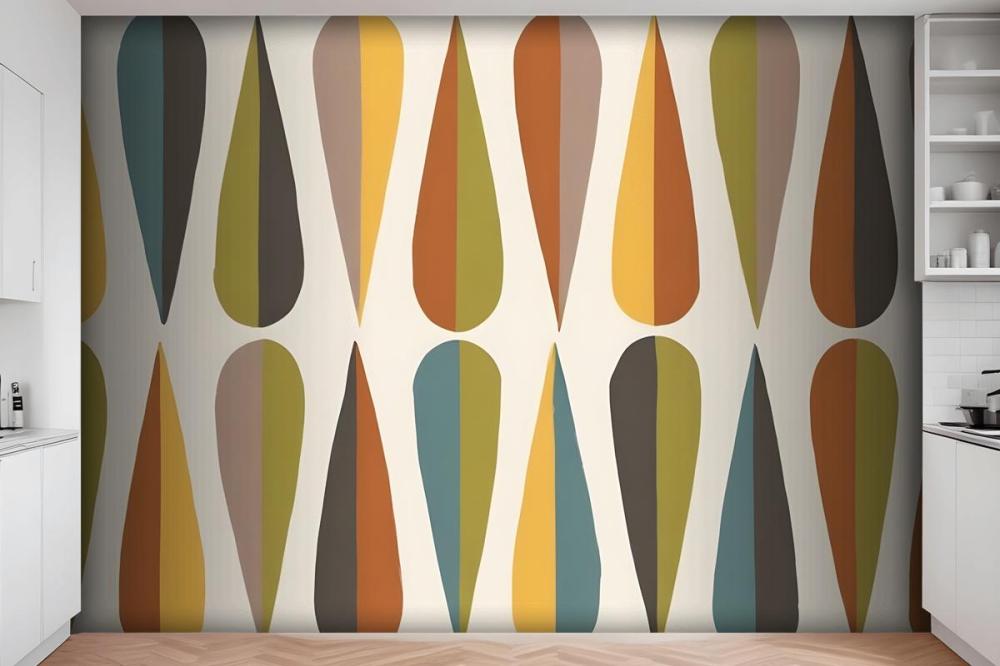 Wegner Colorful Retro Wallpaper Mural