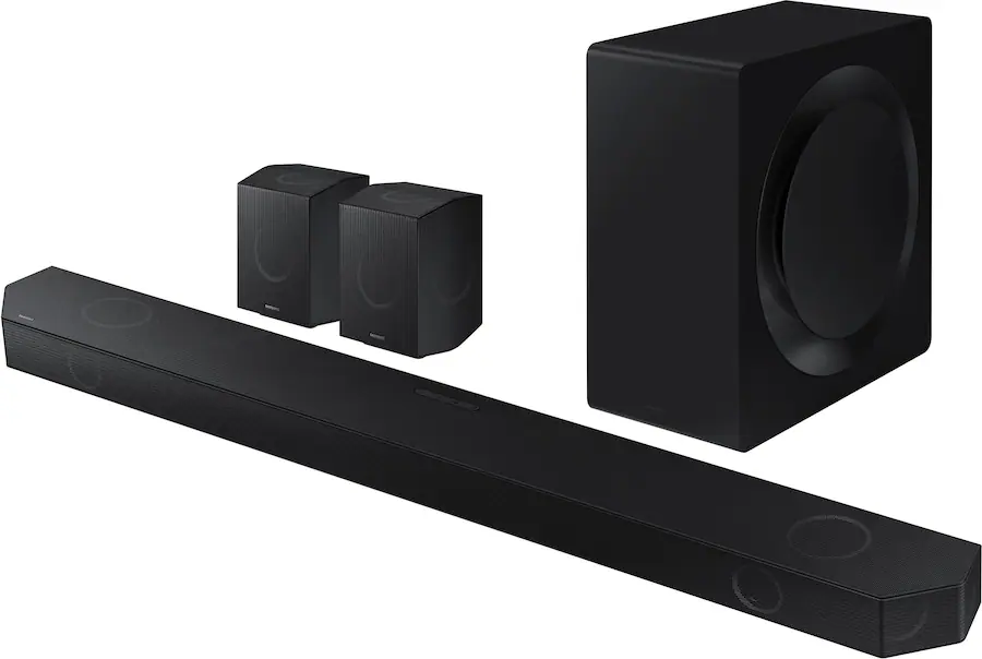Samsung  HW-Q990D/ZA 11.1.4 Channel Q-Series Soundbar with Wireless Subwoofer and Rear Speakers, Dolby Atmos and Q-Symphony - Black