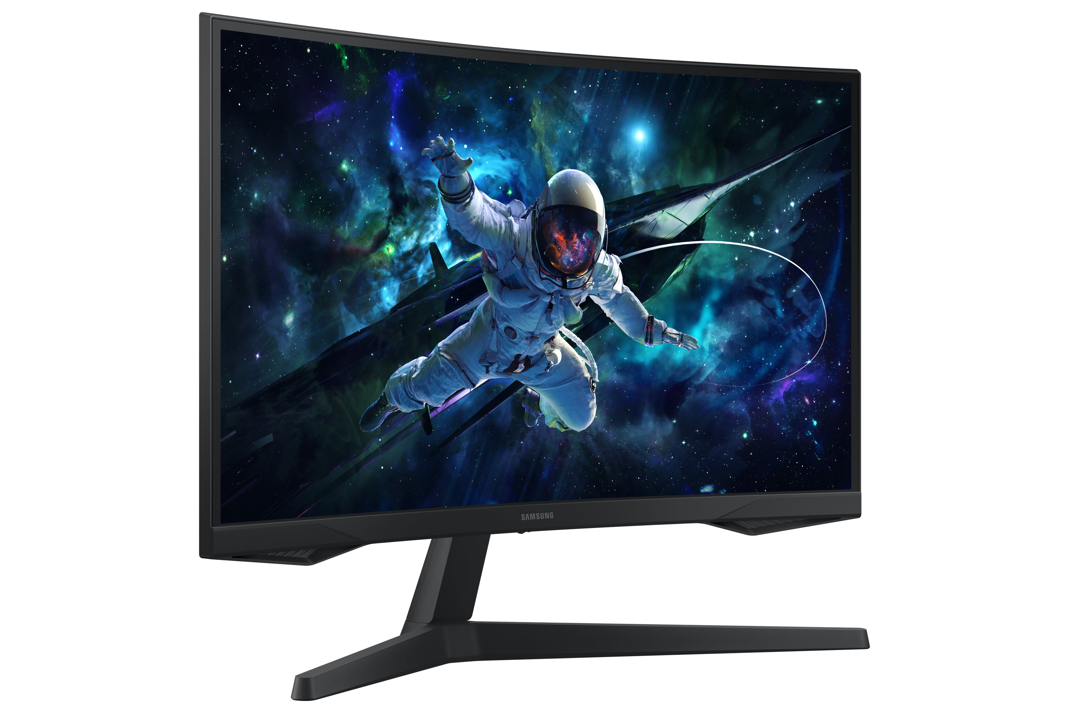 Samsung 27" Odyssey G55C QHD 165Hz 1ms Curved Gaming Monitor, 4.7 in Depth