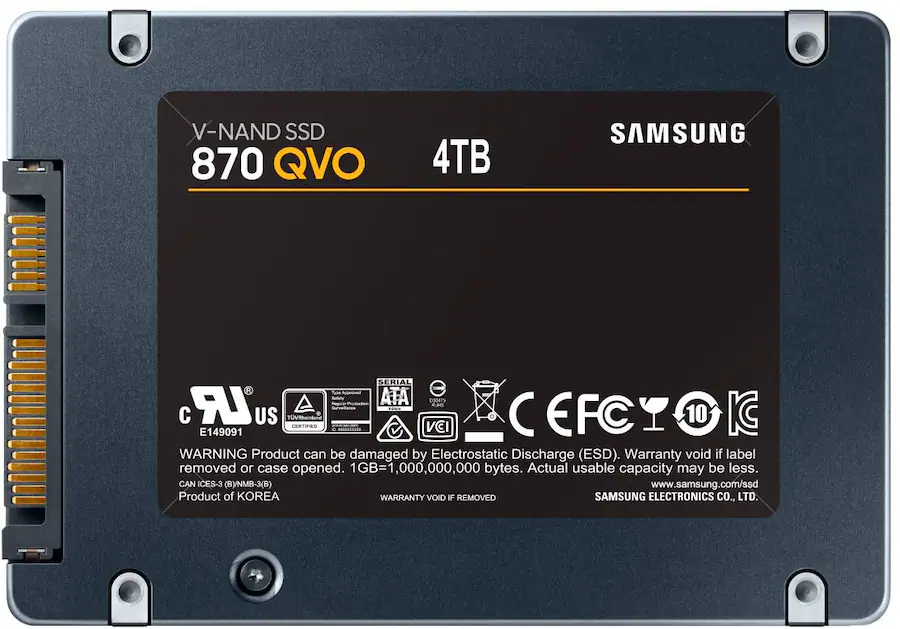 Samsung 870 QVO 4TB Internal SSD SATA - Refurbished Excellent
