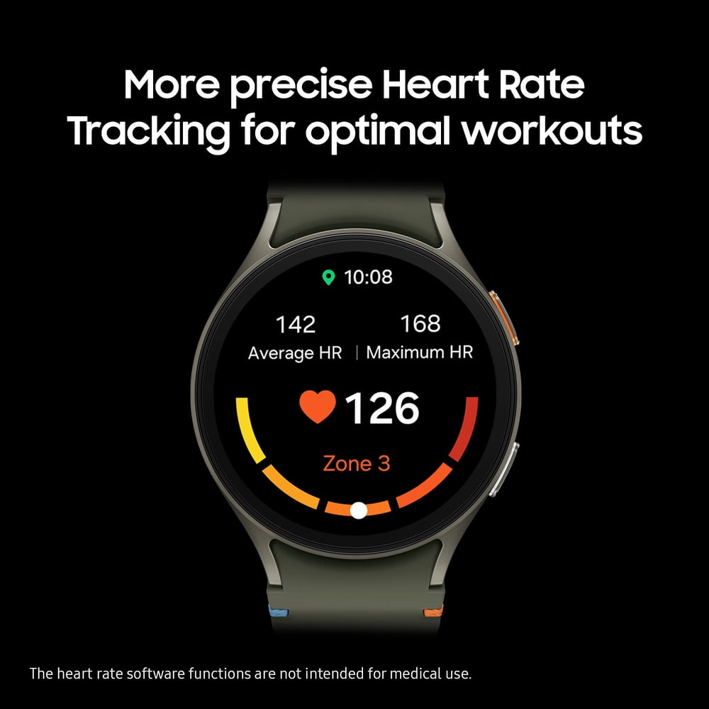 Samsung Galaxy Watch7 40mm Bluetooth and Wi-Fi Aluminum Smartwatch with AMOLED Display, Cream