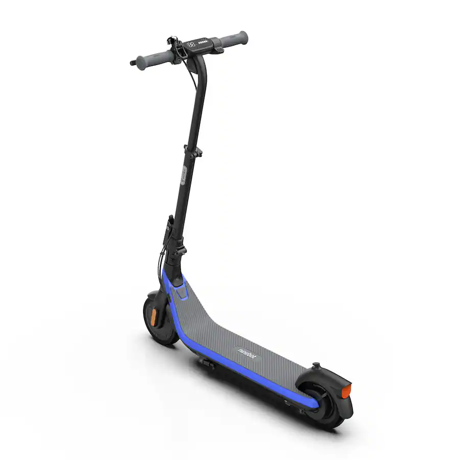 Segway - C2 Pro Electric Scooter for Kids - High-Safety Scooter, 7.5 Mile Range, 12.4 MPH Max Speed & Adjustable Height - Blue
