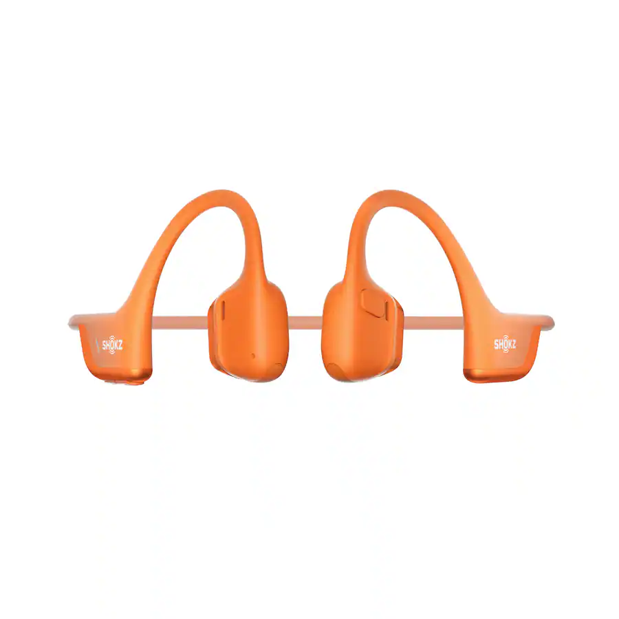 Shokz - OpenRun Pro 2 Mini Wireless Bone Conduction Open-Ear Bluetooth Sports Headphones - Orange - Refurbished Excellent