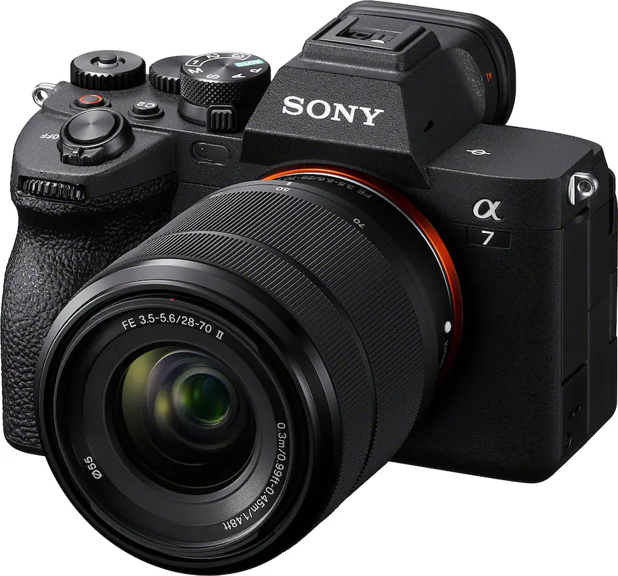 Sony - Alpha 7 IV Full-frame Mirrorless Kit with SEL28702 Lens - Black - Refurbished Excellent