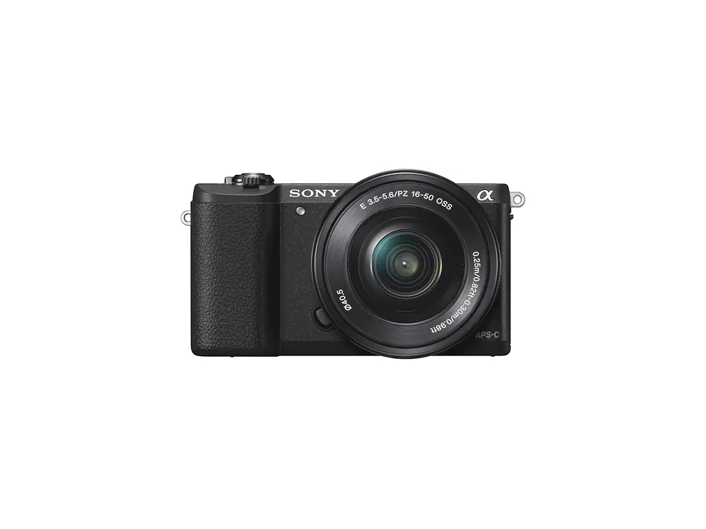 Sony - Alpha a5100 Mirrorless Camera with 16-50mm Retractable Lens - Black
