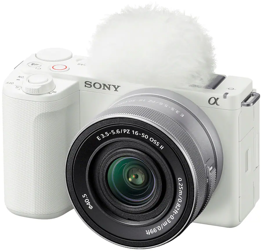 Sony - Alpha ZV-E10 II Mirrorless Content Creators’ Camera Kit with 16-50mm OSS II Lens - White - Refurbished Excellent