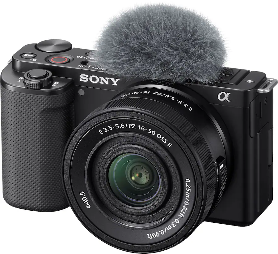 Sony - Alpha ZVE10: APS-C Content Creators’ Camera - Black