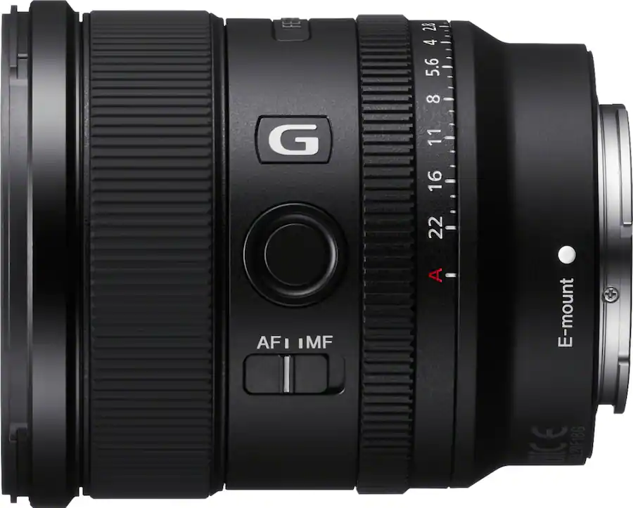 Sony - FE 20mm f/1.8 G Ultra Wide Angle Prime Lens for E-mount Cameras - Black