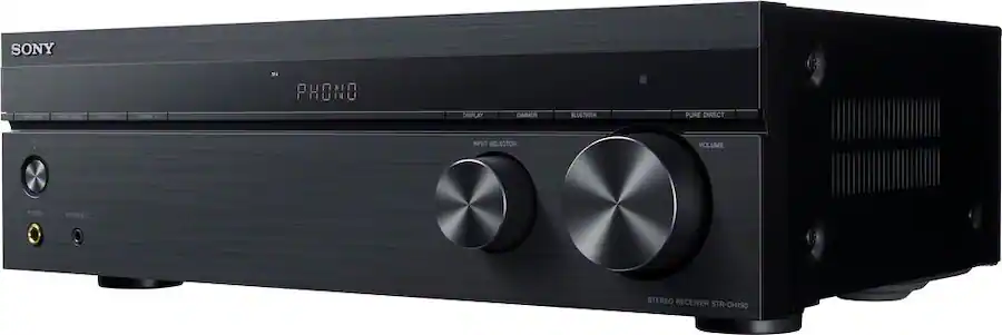 Sony - STRDH190- 2-Ch. Stereo Receiver with Bluetooth & Phono Input for Turntables - Black