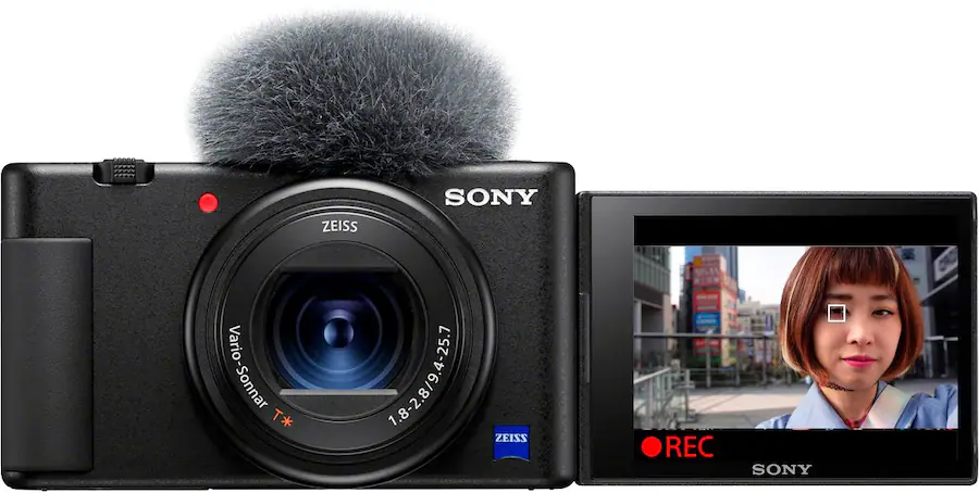 Sony - ZV-1 20.1-Megapixel Digital Camera for Content Creators and Vloggers - Black - Refurbished Excellent
