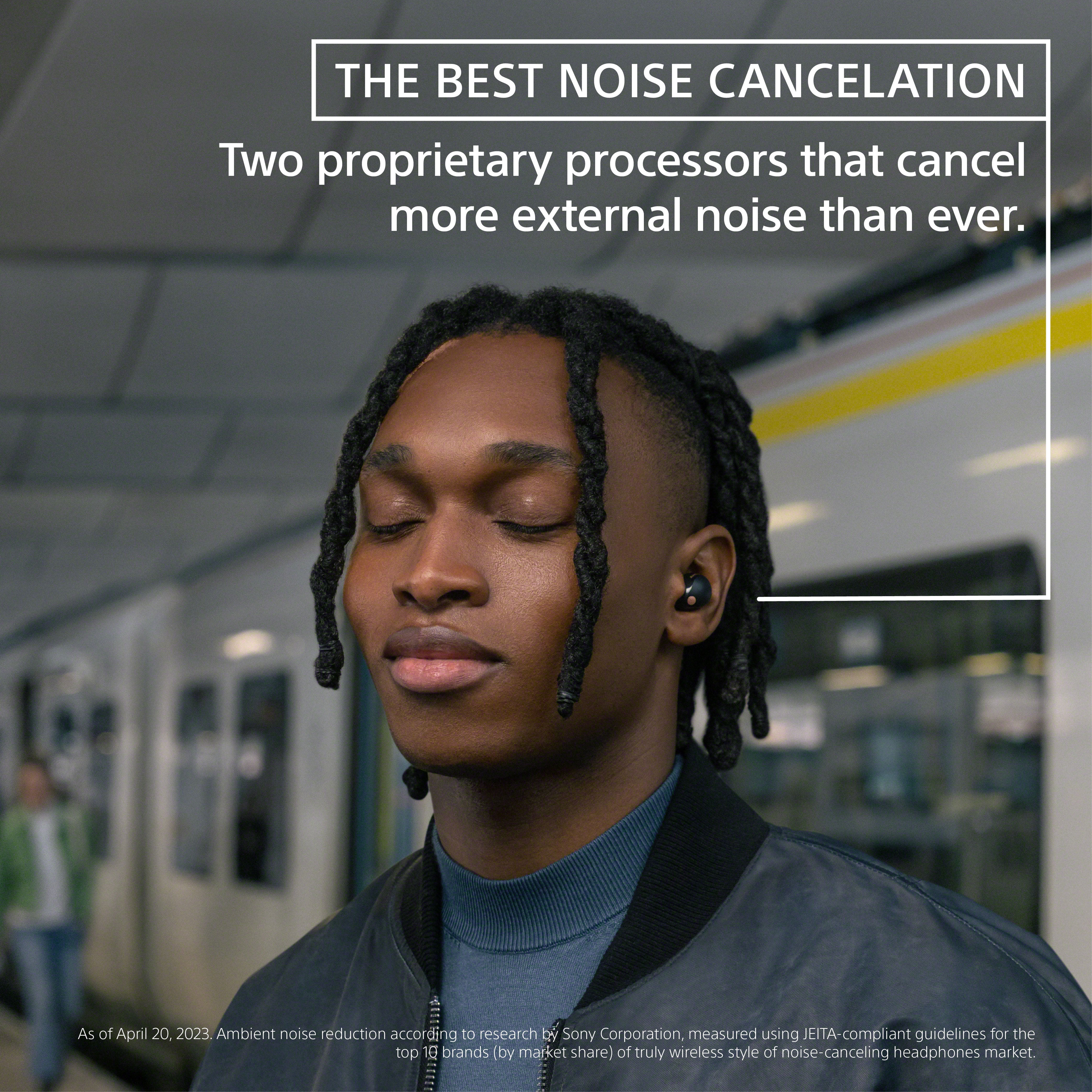 Sony WF-1000XM5 Truly Wireless Noise Canceling Bluetooth Earbuds with Charging Case, Black