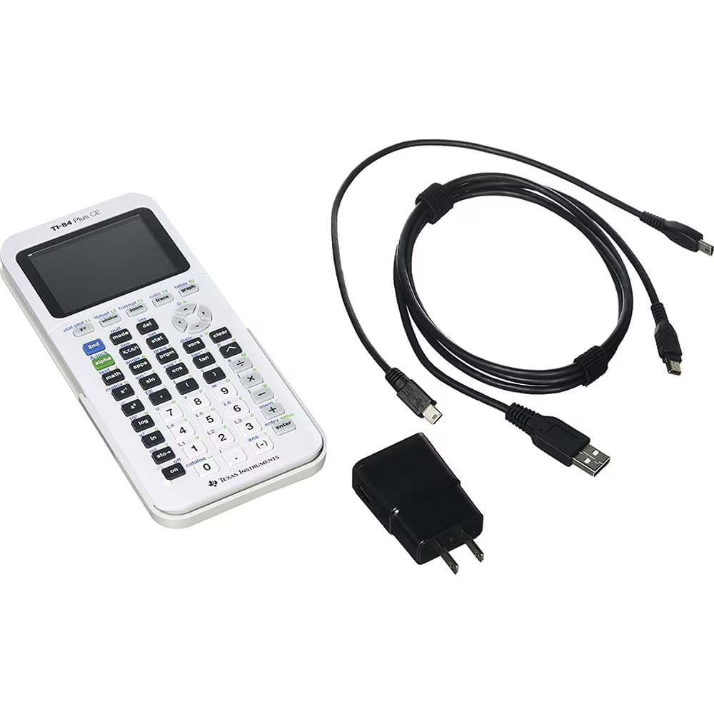 Texas Instruments TI-84 Plus CE Graphing Calculator, White