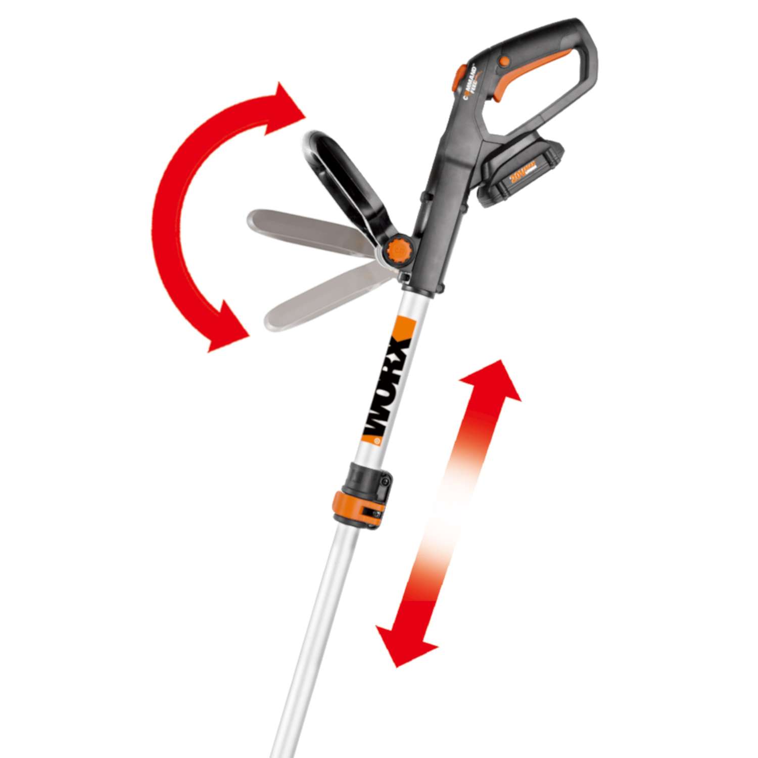 Worx WG163 12 in. 20 V Battery Edger/Trimmer Kit (Battery & Charger)